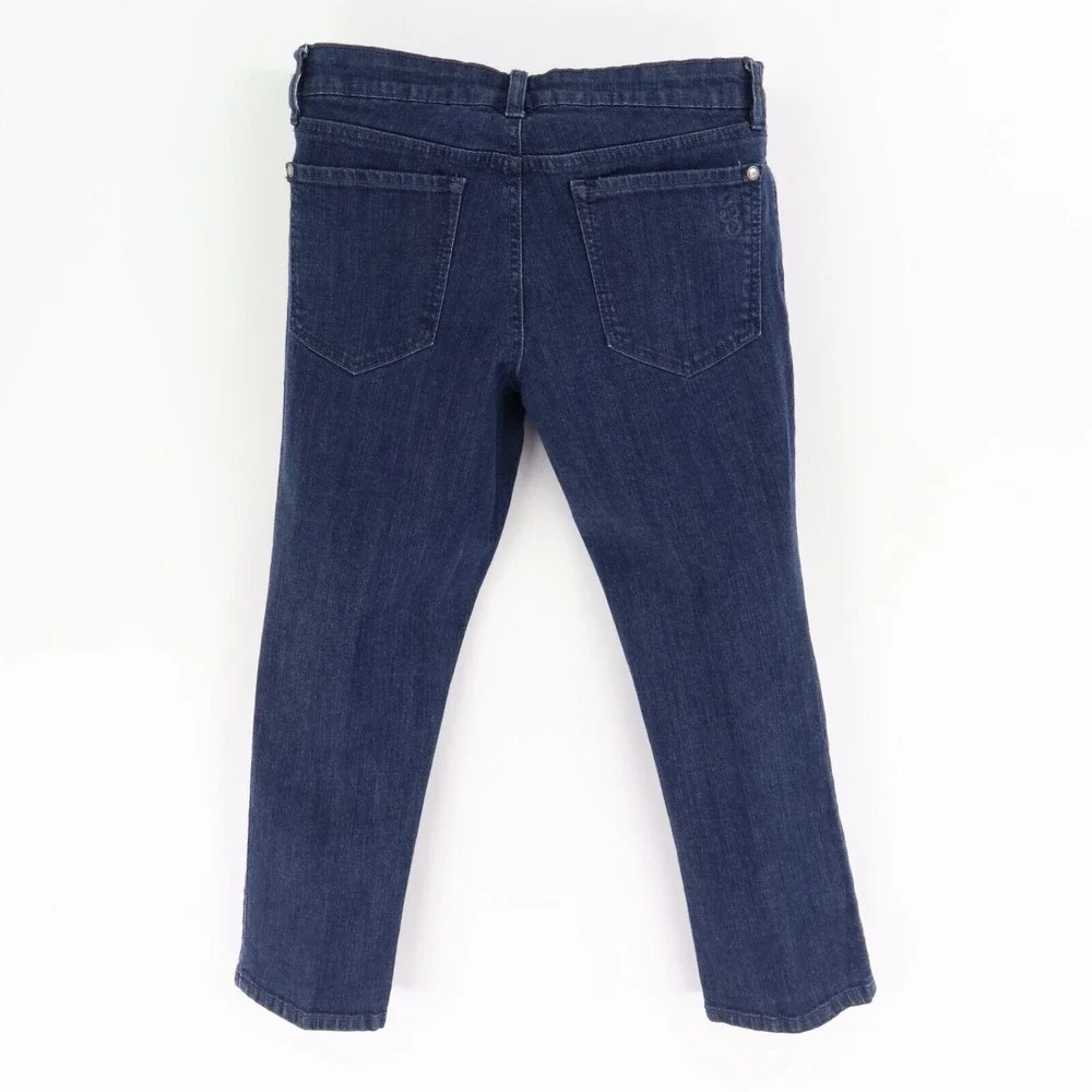 Jessica Simpson Jeans Roe Clam Digger Low Rise Womens Size 28 Blue STRETCH Denim